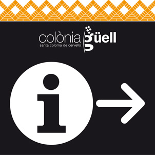Signage plan for the Güell Colony