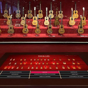 Mesa interactiva «Guitarras»