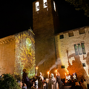 Pesebre viviente de Món Sant Benet