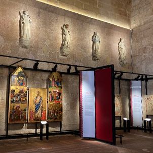 The Gothic art gallery at the Diocesan Museum of Tarragona